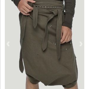 Psylo Skirted Pants, size s, Olive noir